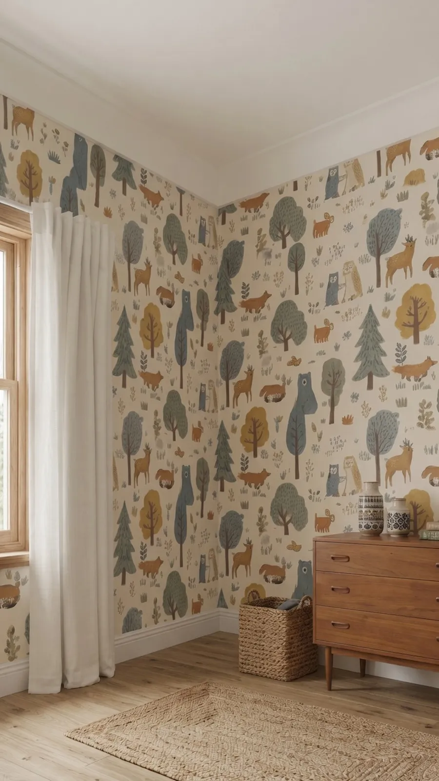 kids room wallpaper installation on Long Island